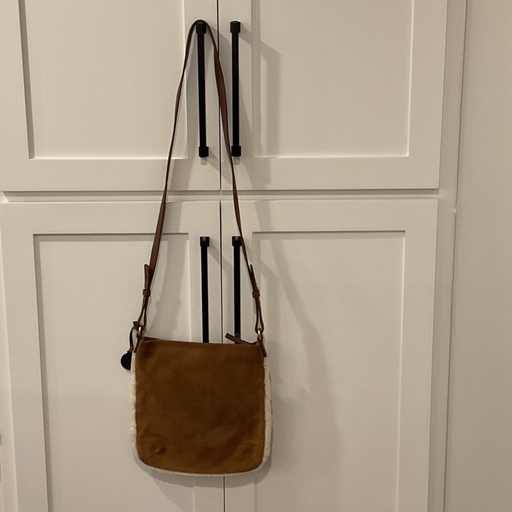 UGG Tan Suede Messenger Bag